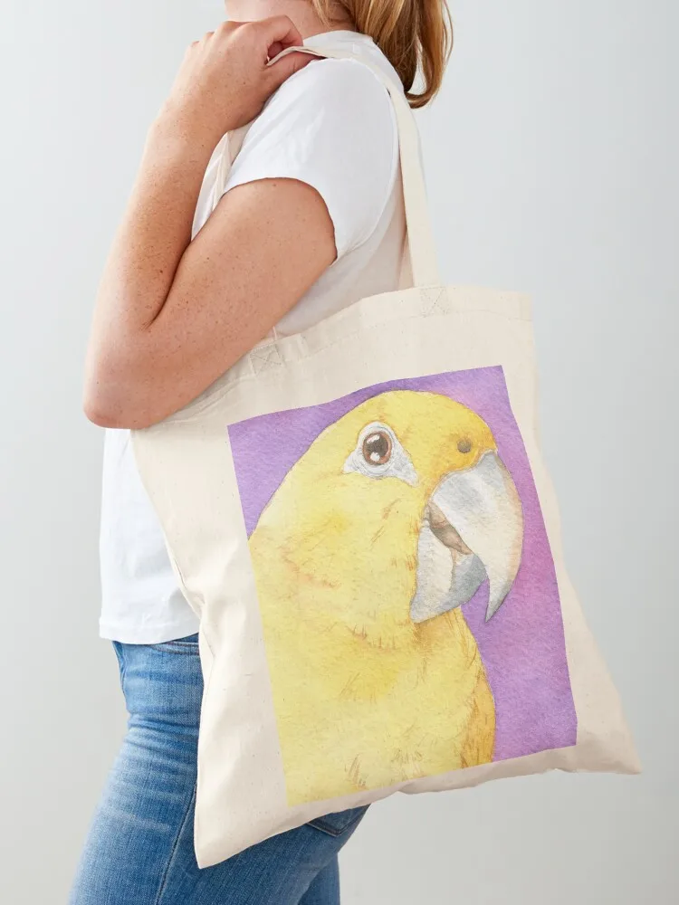 

Golden parakeet conure watercolor yellow parrot guaruba Tote Bag canvas shopping bag sacs de shopping tote bag women