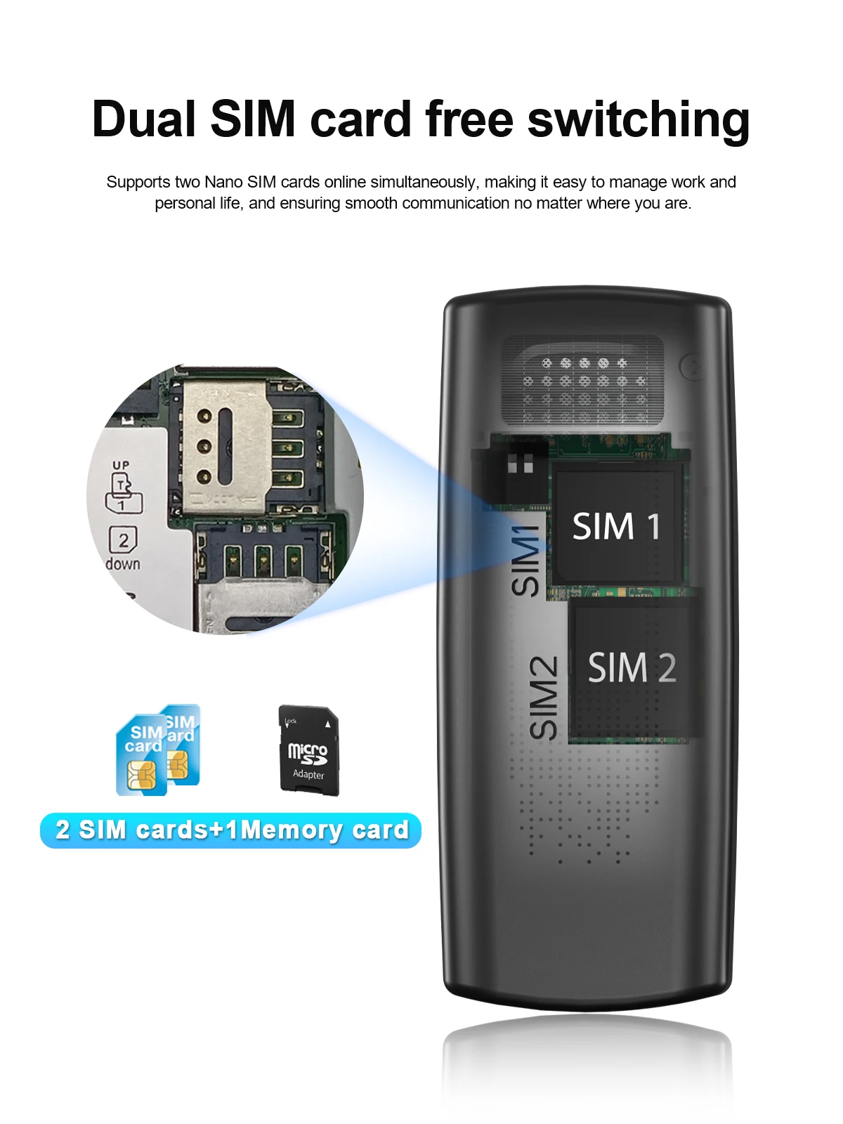 SERVO BM01 Ultra Mini Pocket 2G Feature Phone 2 SIM Magic Voice Blacklist Speed Dial Bluetooth Sync Auto Recording Mobile Phone