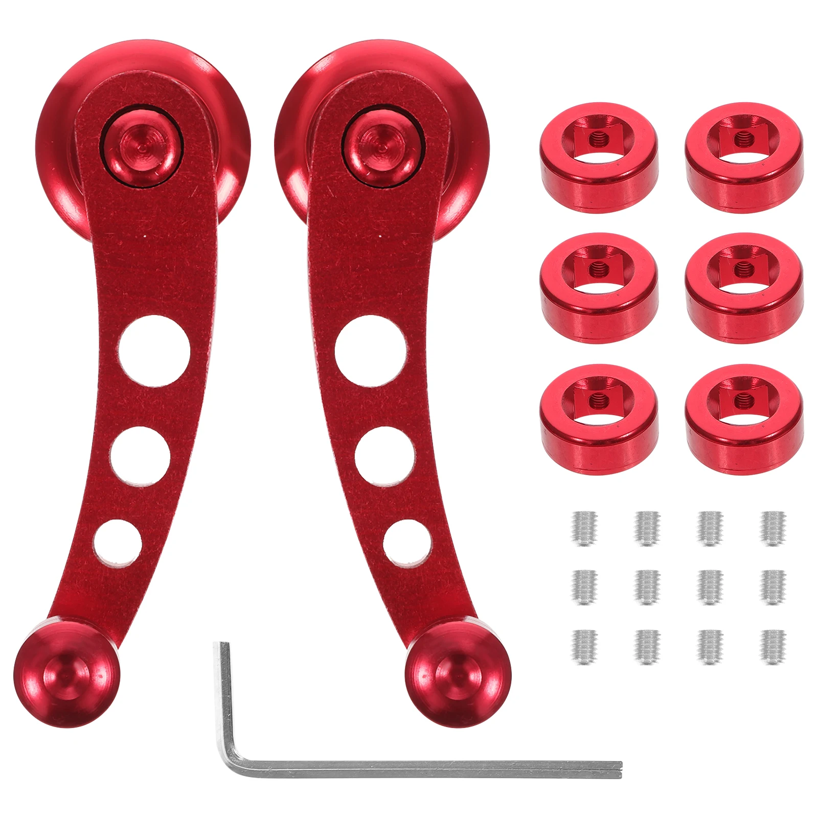 

Car Window Shake Handle Red Manual Crank Hardware Joystick Child Accessories Door Winder Aluminum Replacement Universal Fit