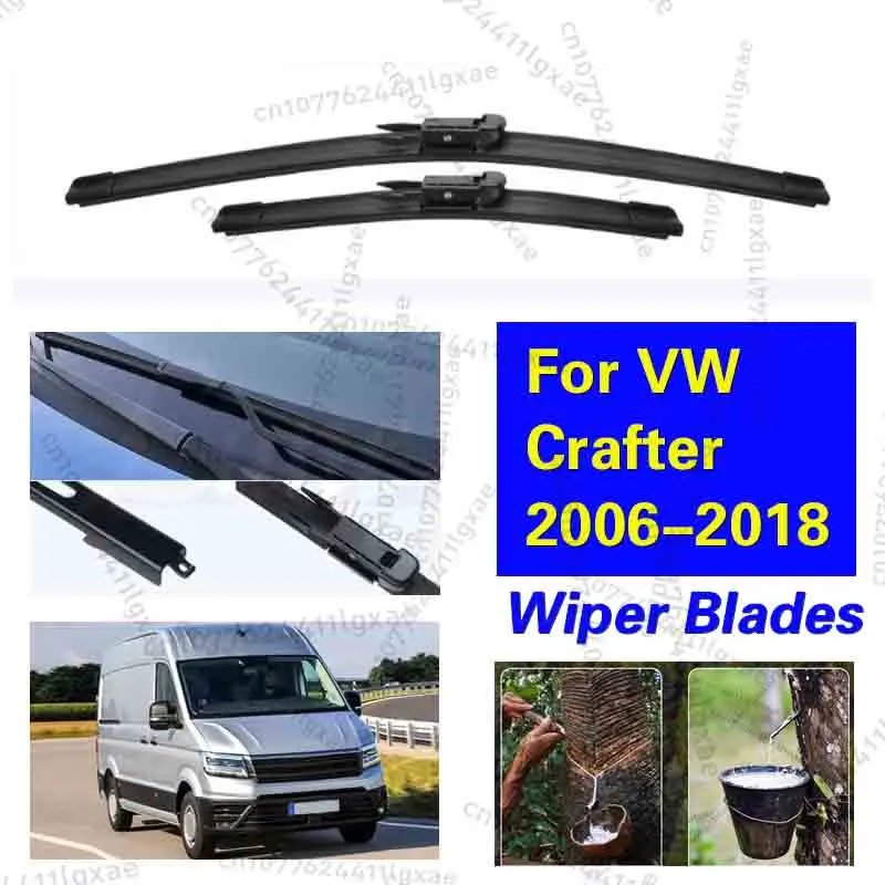 

2PCS For VW Crafter 2006-2018 26"+24" Front Wiper Blades Windshield Windscreen Window Cutter Accessories 2014 2015 2016 2017