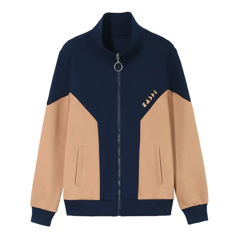 2026 New Cropped Cardigan Hoodie Casual Sports Baseball Jacket For Middle Aged Women Spring Autumn Outerwear Top