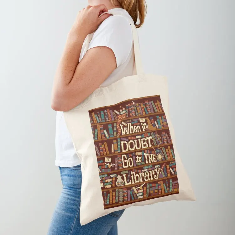 

Go to the library Tote Bag tote bag custom canvas tote bags Beach bag Handbags women