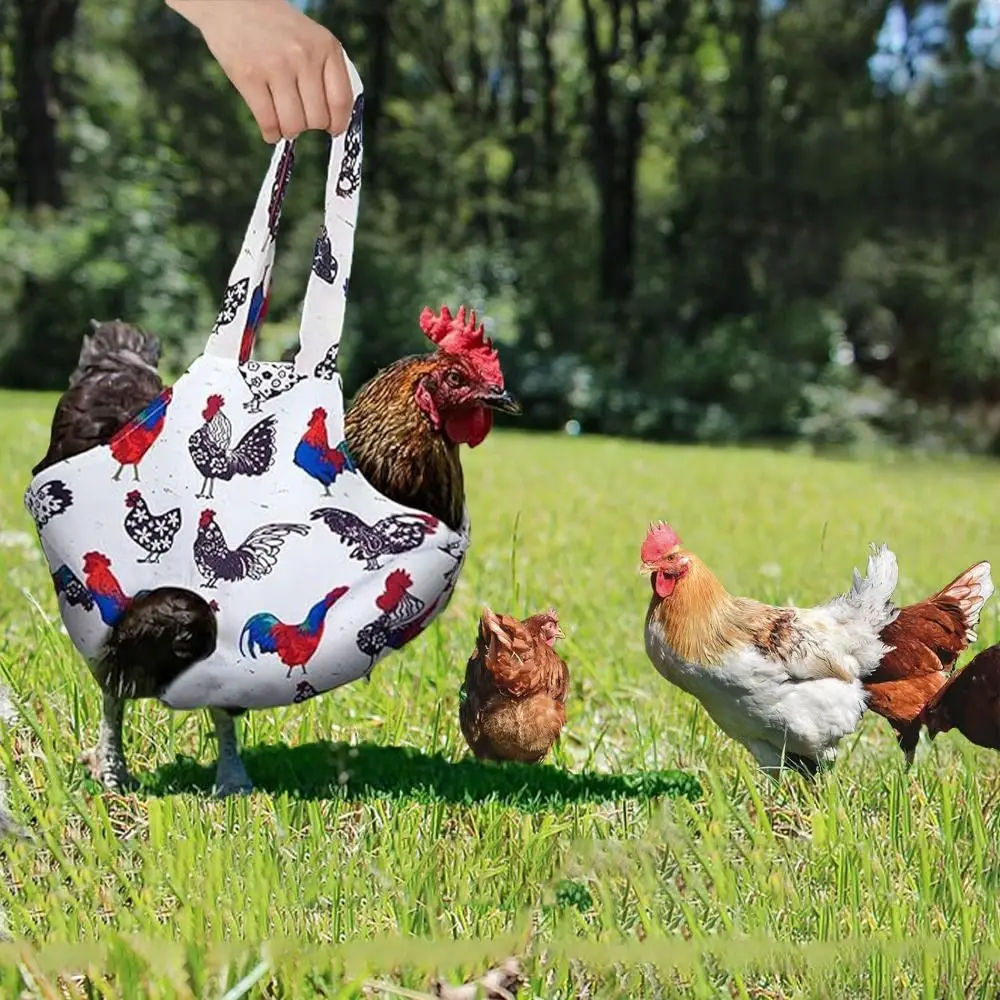 Durable Universal Pet Chick Carrying Bag Breathable Canvas Hen Catch Bag Large Capacity Chicken Tote Bag Rooster