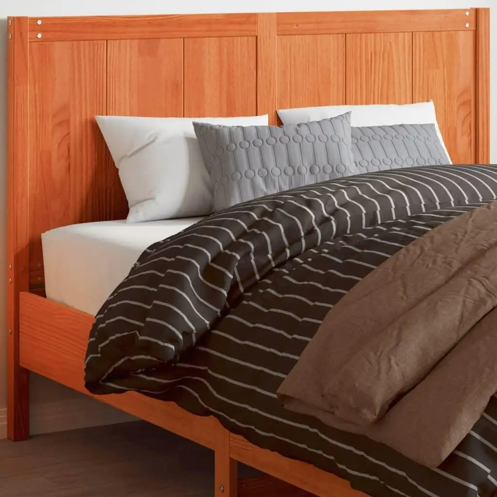 150cm Solid Pine Headboard in Wax Brown Finish - Durable & Stylish Bedroom Furniture