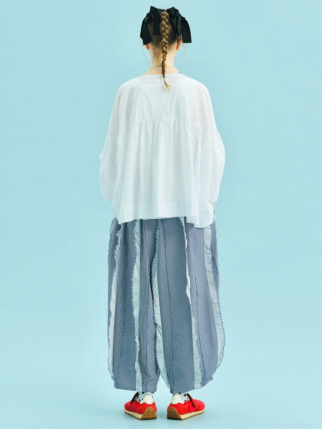 Shirt imakokoni 2025 summer commuting small fresh artistic cotton loose drawstring cardigan top 255058