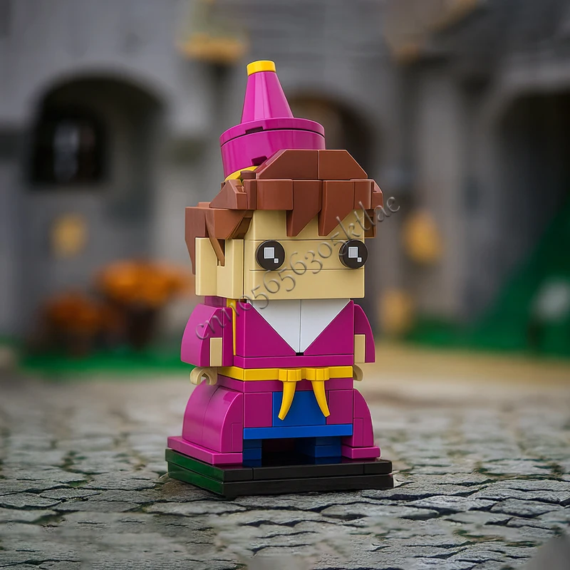 148 pièces MOC Figurines de dessins animés classiques Immortan Simon le Sorcier Modèle d'architecture personnalisable Kit d'assemblage éducatif DIY Jouets Cadeau