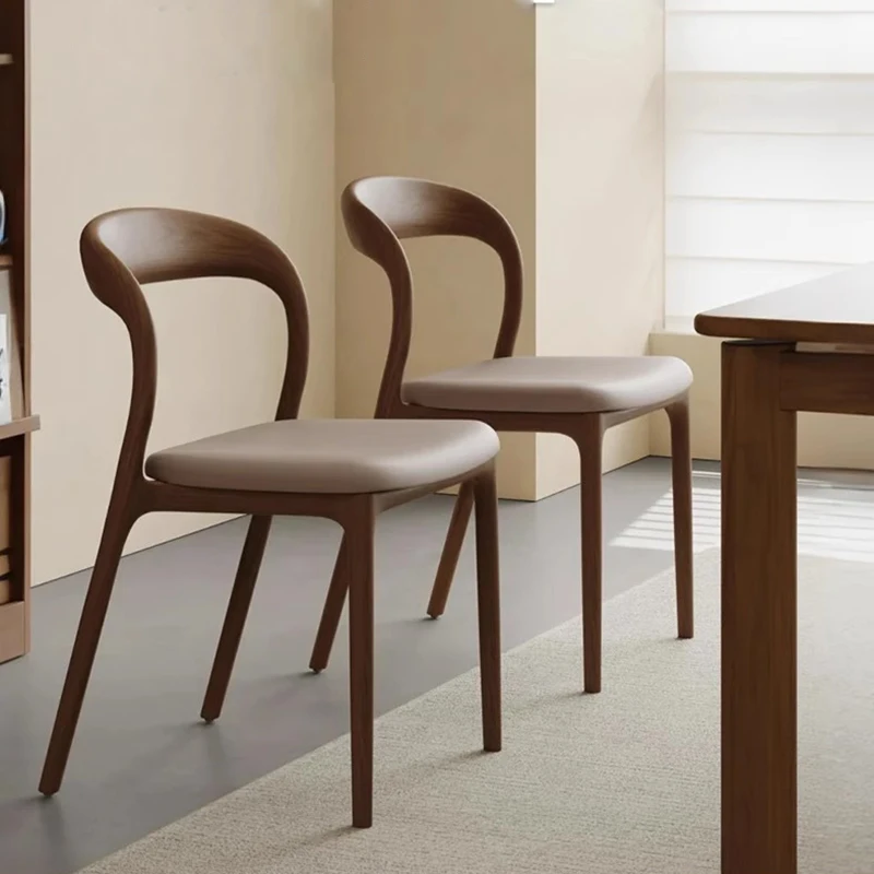 

Set Of 2 French Dining Chairs Wooden Upholstered Elegant Premium Dining Chairs Comfy Vintage Chaise Restaurant Furniture