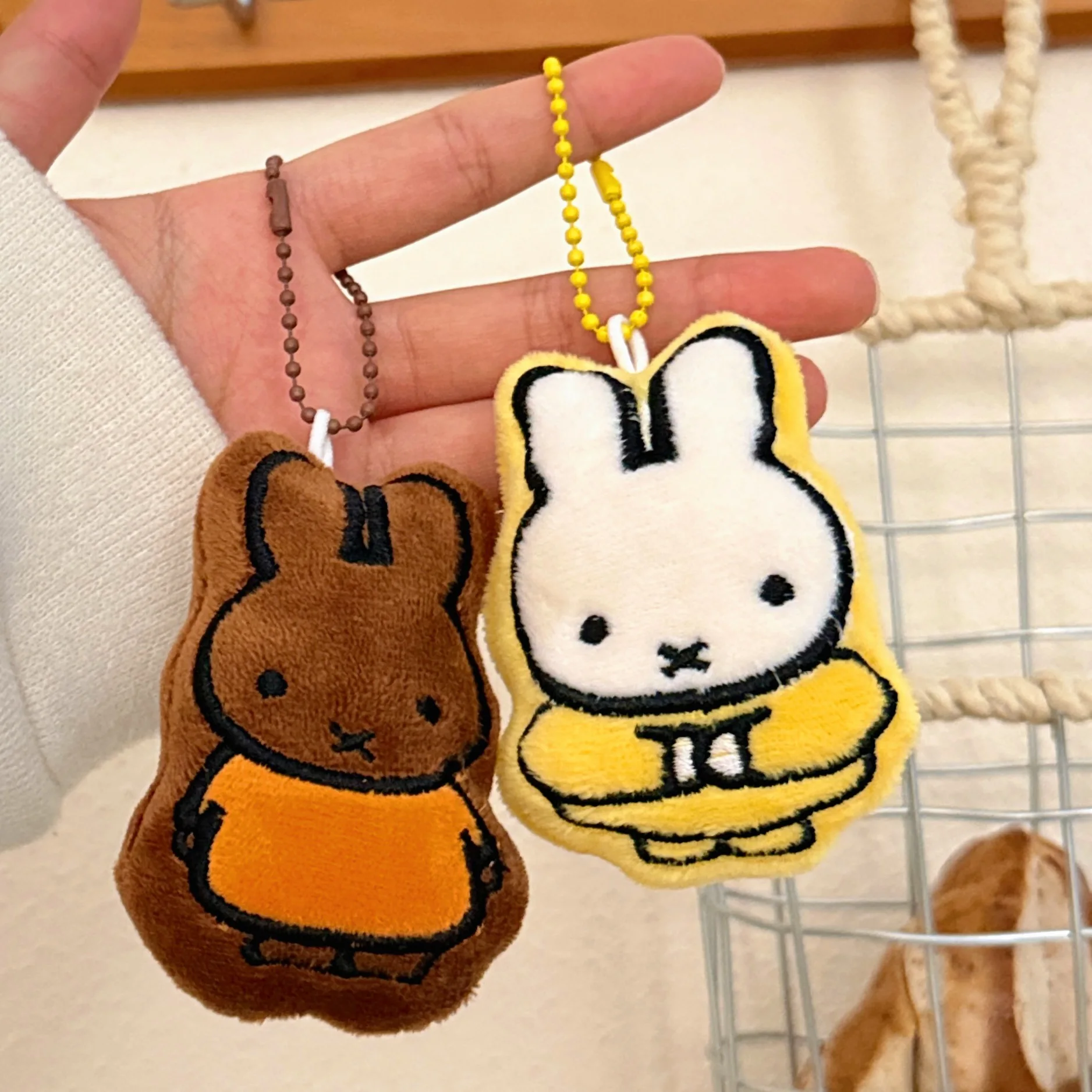 1/4 Pcs Cute Miffy Cartoon Small Animal Doll Girl Backpack Versatile Doll