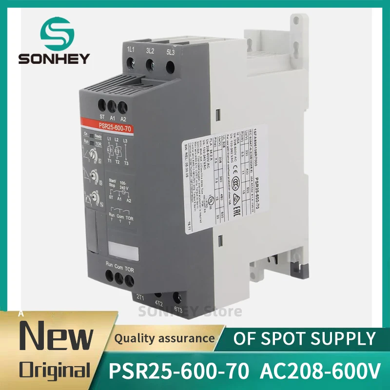 Brand new original ABB compact soft starter PSR25-600-70 AC208-600V 11kW