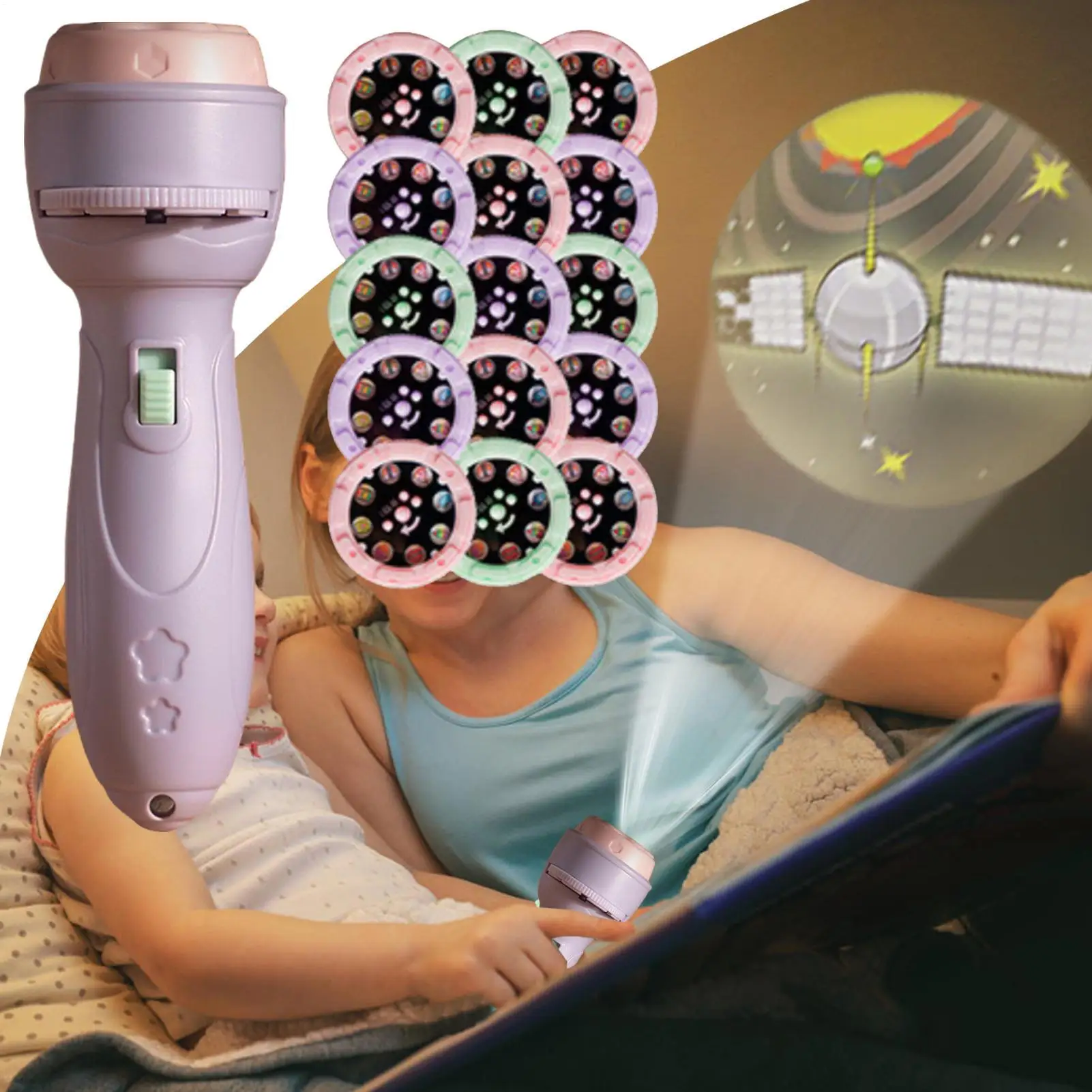 

120 Patterns Projector Toys Flashlight Kids Flashlight Projector Educational Toys Cartoon Patterns Projector Educational Toys