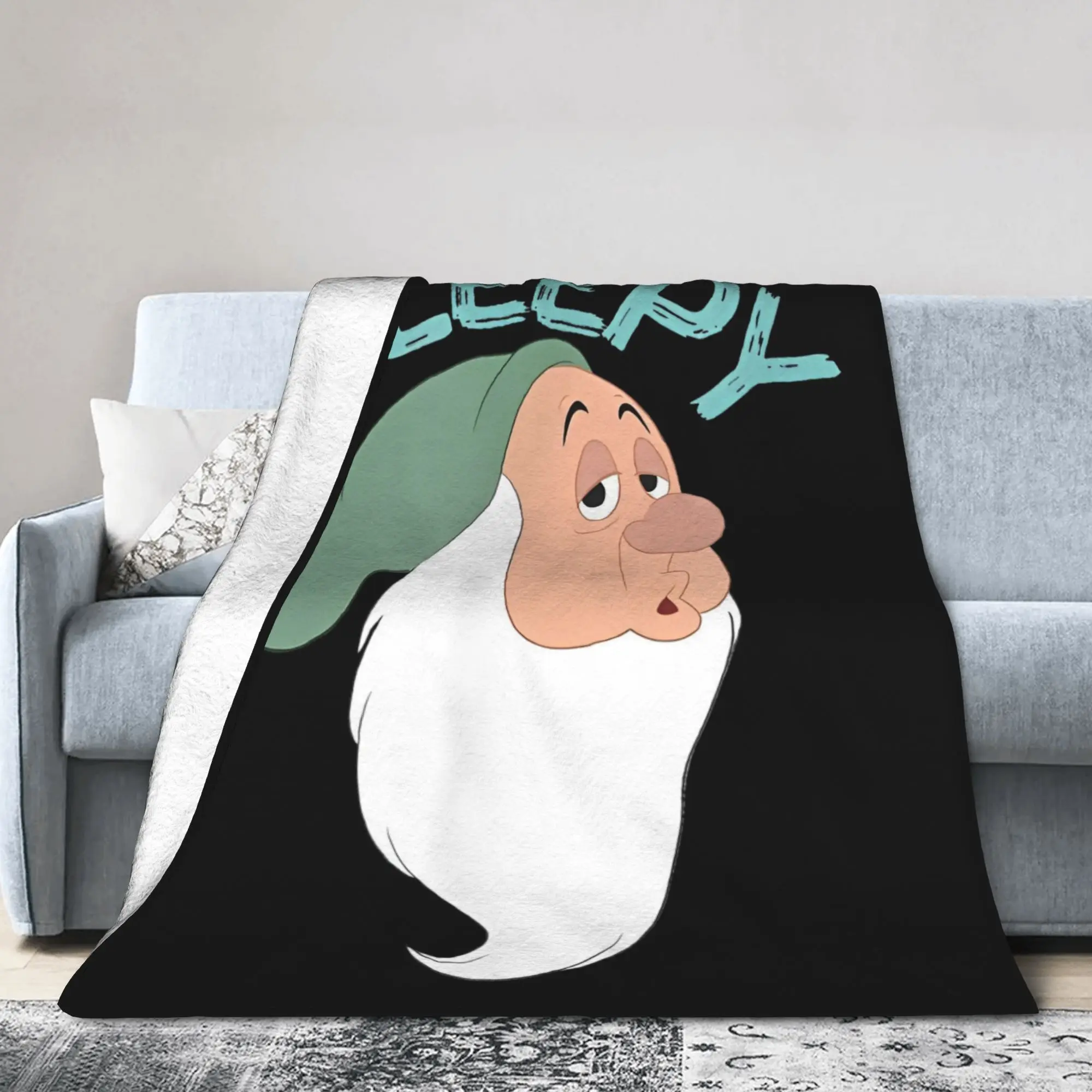 

Белоснежное и семь гномов, сонное лицо, коралловое флисовое одеяло, вязаное одеяло с героями мультфильмов, легкое, тонкое, дышащее, для путешествий