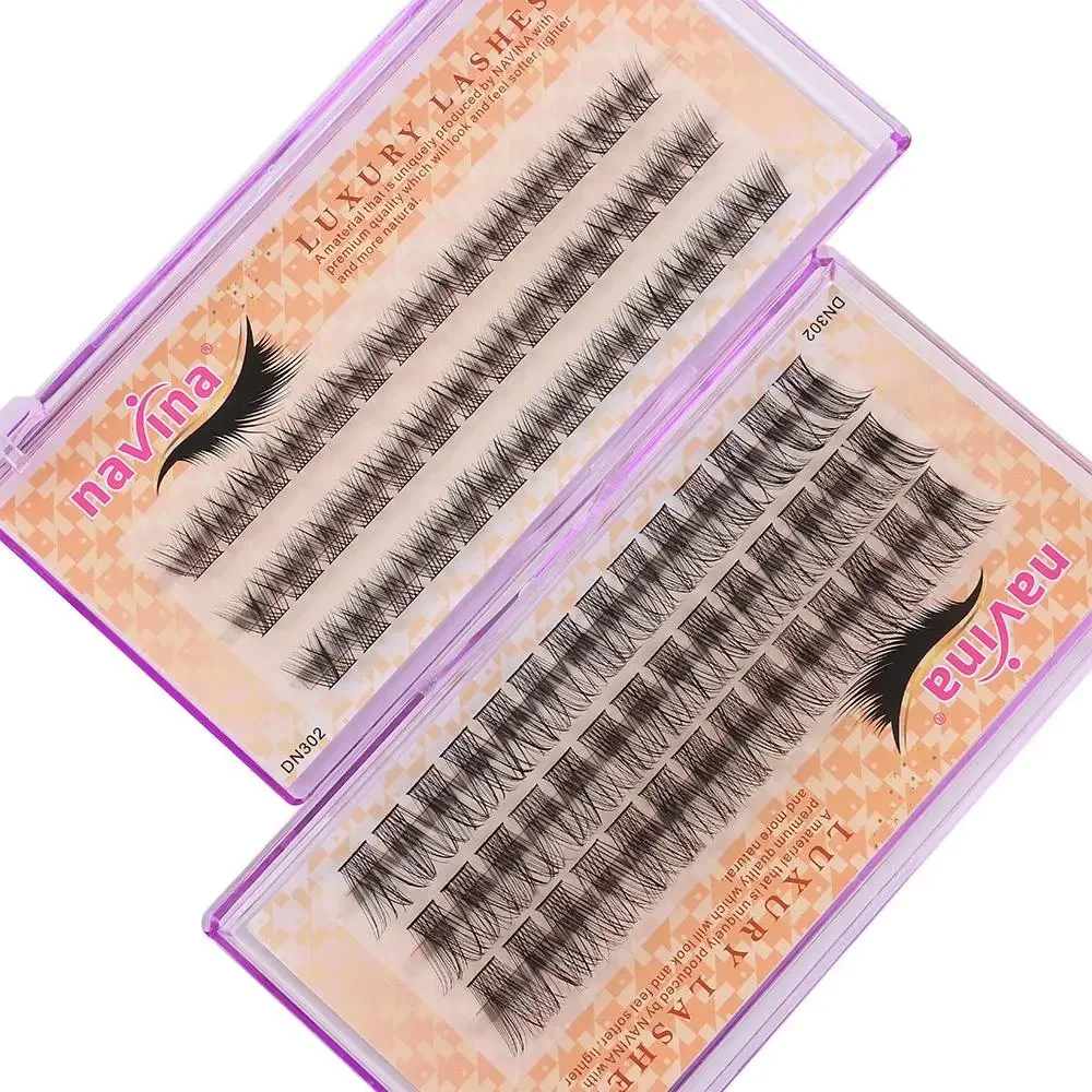 42 Cluster/doos 0,07 Dikte Valse Wimpers Natuurlijke Lange Geknoopt/Knoop Gratis Fuax Nertsenhaar C Krul Handgemaakte Oogmake-up Gereedschap