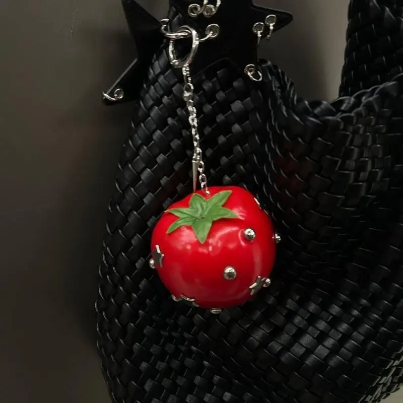 Dark Aesthetic Y2K Bag Charm Miniature Resin Fruit Decoration For Fashionistas