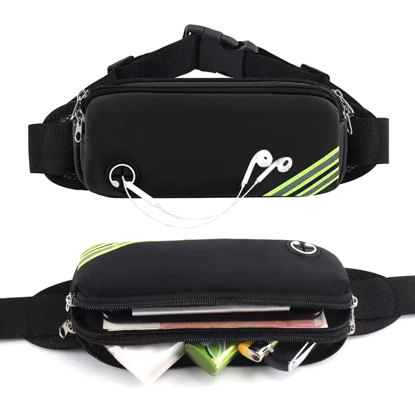 Unisex Waist Waterproof Purse Phone Holder Fanny Pack Handbag Adjustable Hip Bags for Running Traveling Riding Lady Outdoor