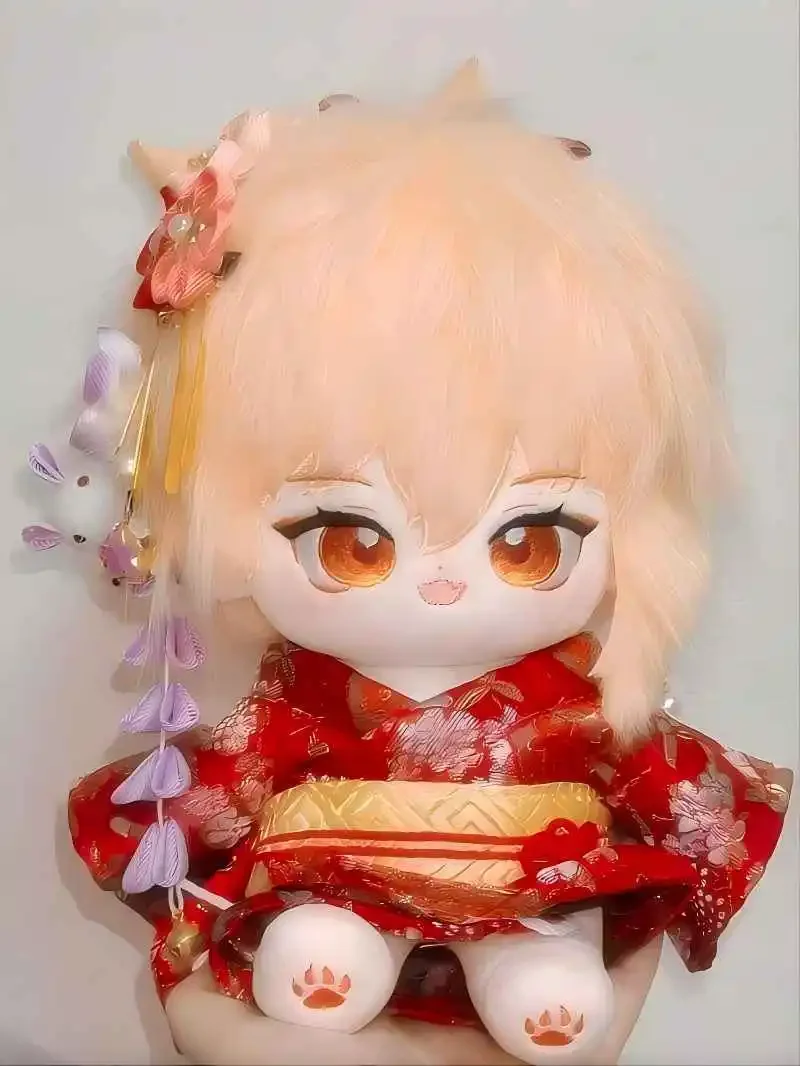 

Stuffed 20cm Genshin Impact Role Yoimiya Plush Cartoon Dolls Toys for Fans Collect Birthday Gifts Decorative Ornaments