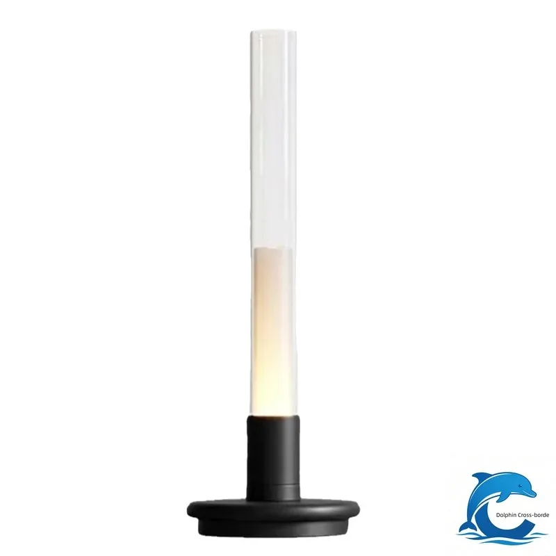 Suitable for charging creative light luxury touch home, bar outdoor dining table, coffee table, candlelight lamp