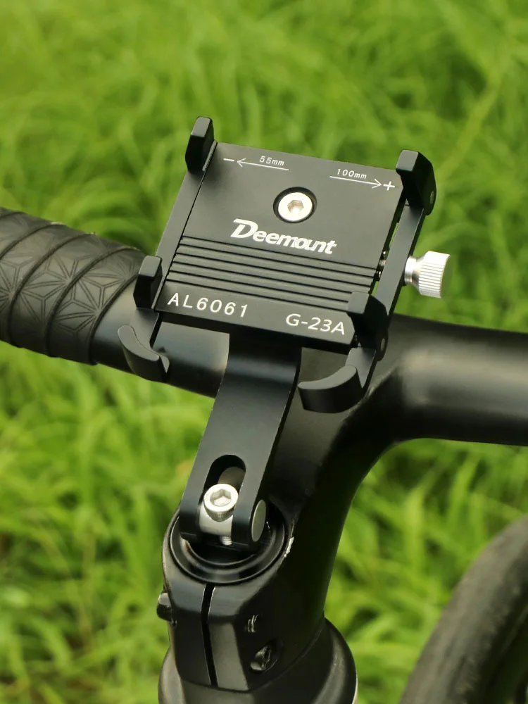 AliExpress DEEMOUNT Deemount Mobile Phone Holder Aluminum Alloy Fits 28.6mm Headset Top Cap Adjustable Install Range Mount Space-saving Cycling Part