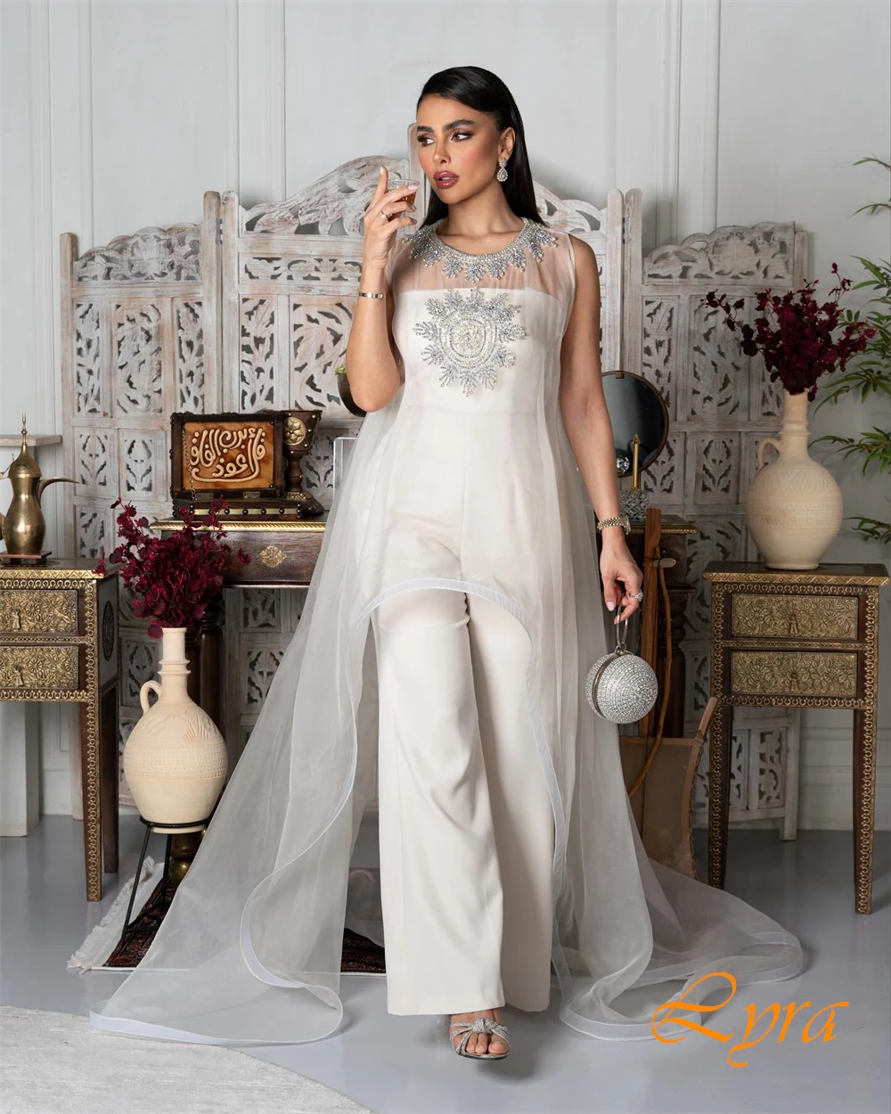 تخصيص س الرقبة الأورجانزا ألف خط مساء اللباس رائعة الديكور شال فساتين حفلة موسيقية عالية الجودة فساتين المناسبات الخاصة