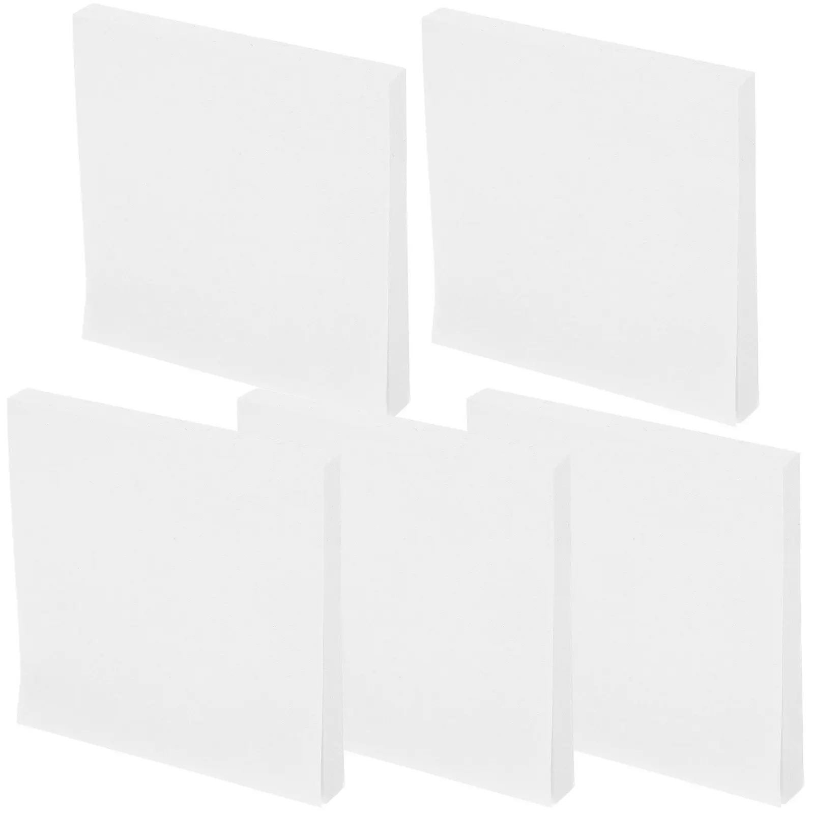 

5 Books Adhesive Note Pads Compact Tear-Off Memo Stickers Easy Stick No Residue Removable for Office School Home Organization