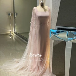 Customized Formal Dress Evening Pink Three-dimensional Butterfly Fabric Ball Gown Grace Eid Al-fitr Suitable Dresses on Request