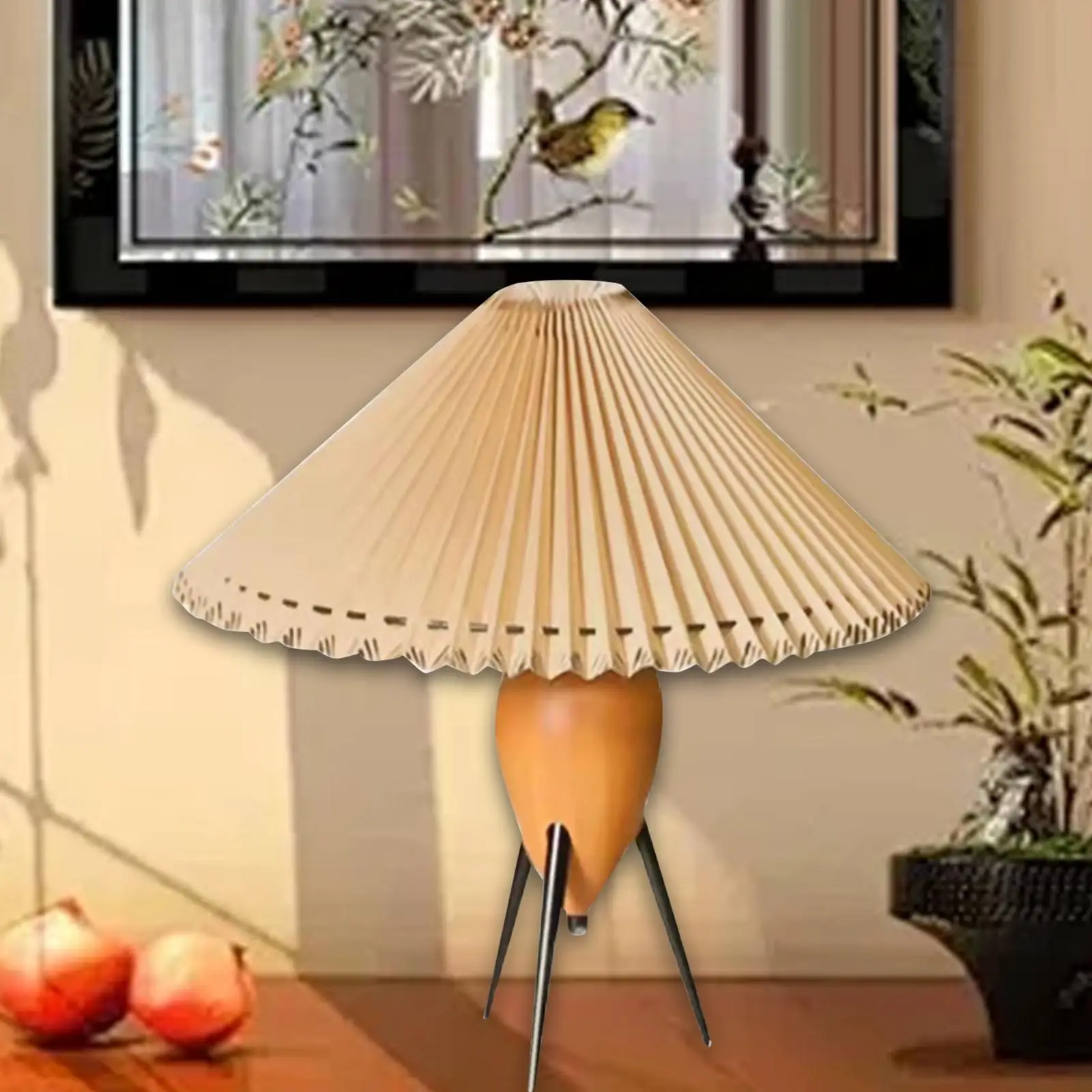 Retro Table Lamp 3 Color Decorative Modern Minimalist Ornament Table Paper Lamp Bed Light for NightStand Bar Dorm Shop Office