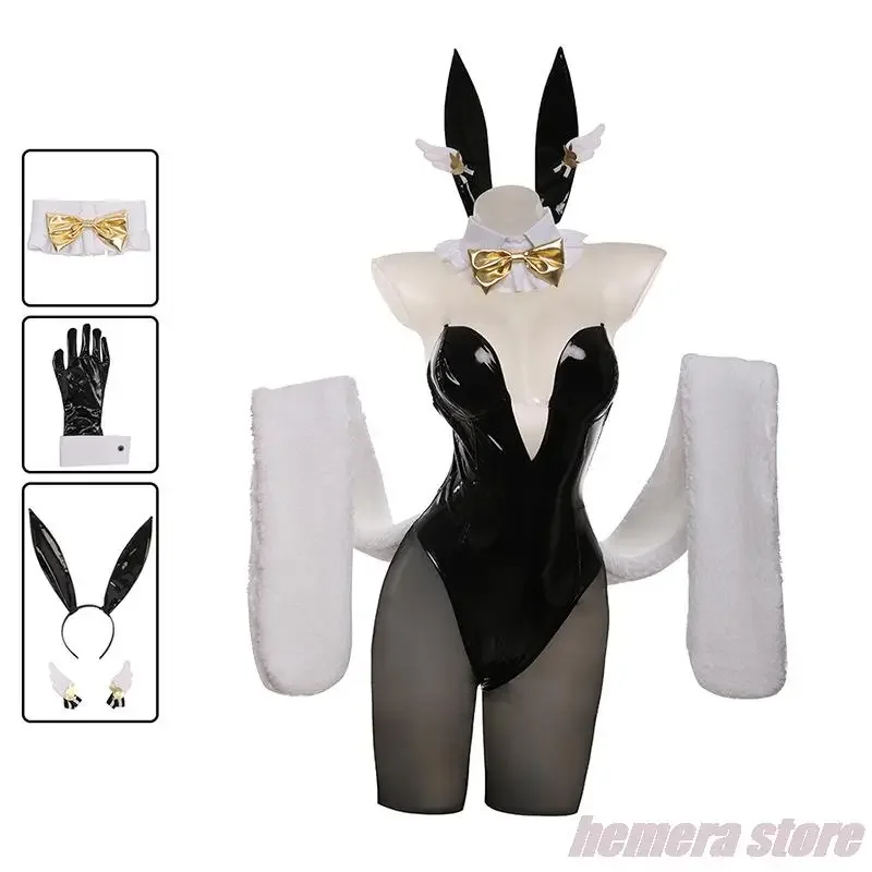 NIKKE The Goddess Of Victory Bunny Girl Blanc Noir Cosplay Fantasia Costume Sexy Uniform for Girls Women Halloween Disguise Suit