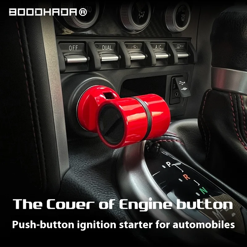 

Boodhada One Touch Car Ignition Switch Button Auto Starter Interior Decoration Ornament Progressive Design Car Accessory