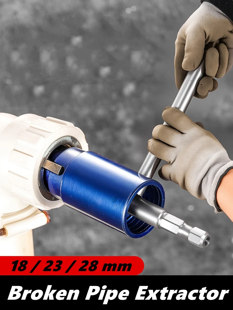 Broken Screw Extractor Tool for Faucet & Angle Valve， 4/6 Point Pipe Head Removal Set， Plumbing Repair Kit