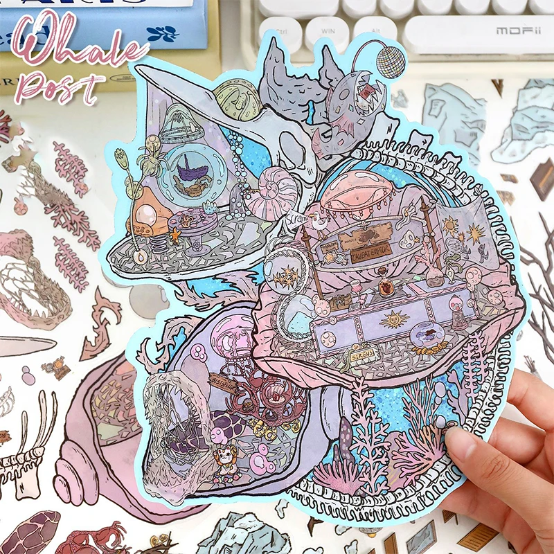 Plus Size 3D Cartoon Castle Town Paesaggio Adesivo Scena Giocattolo fai da te Gioco Adesivo Festival Regalo di compleanno per bambino Bambina