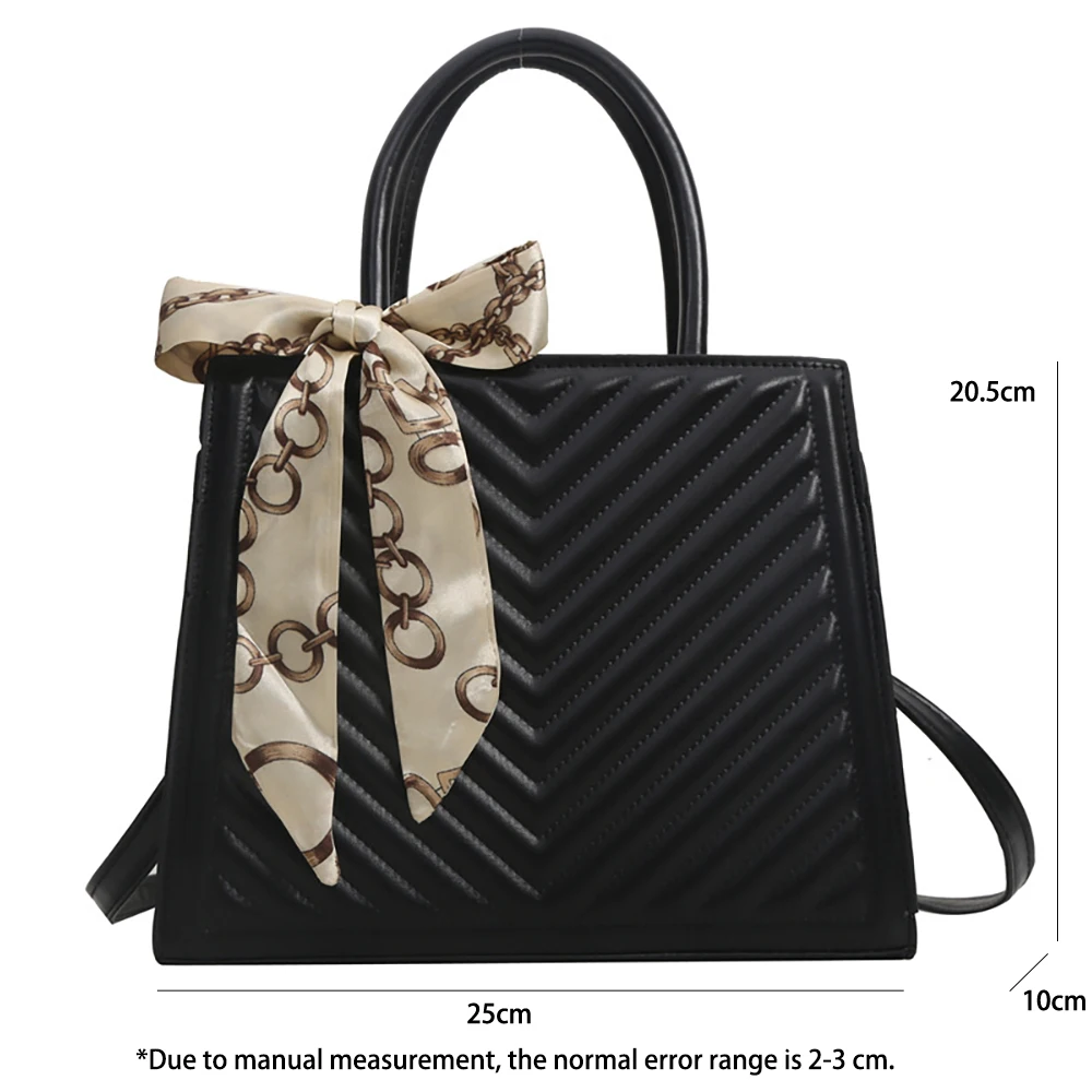 Vintage Scarves Lace Up Handbags Elegant Lady Commuter Crossbody Totes Bag Luxury Designer Fashion Women Commuter Shoulder Bags