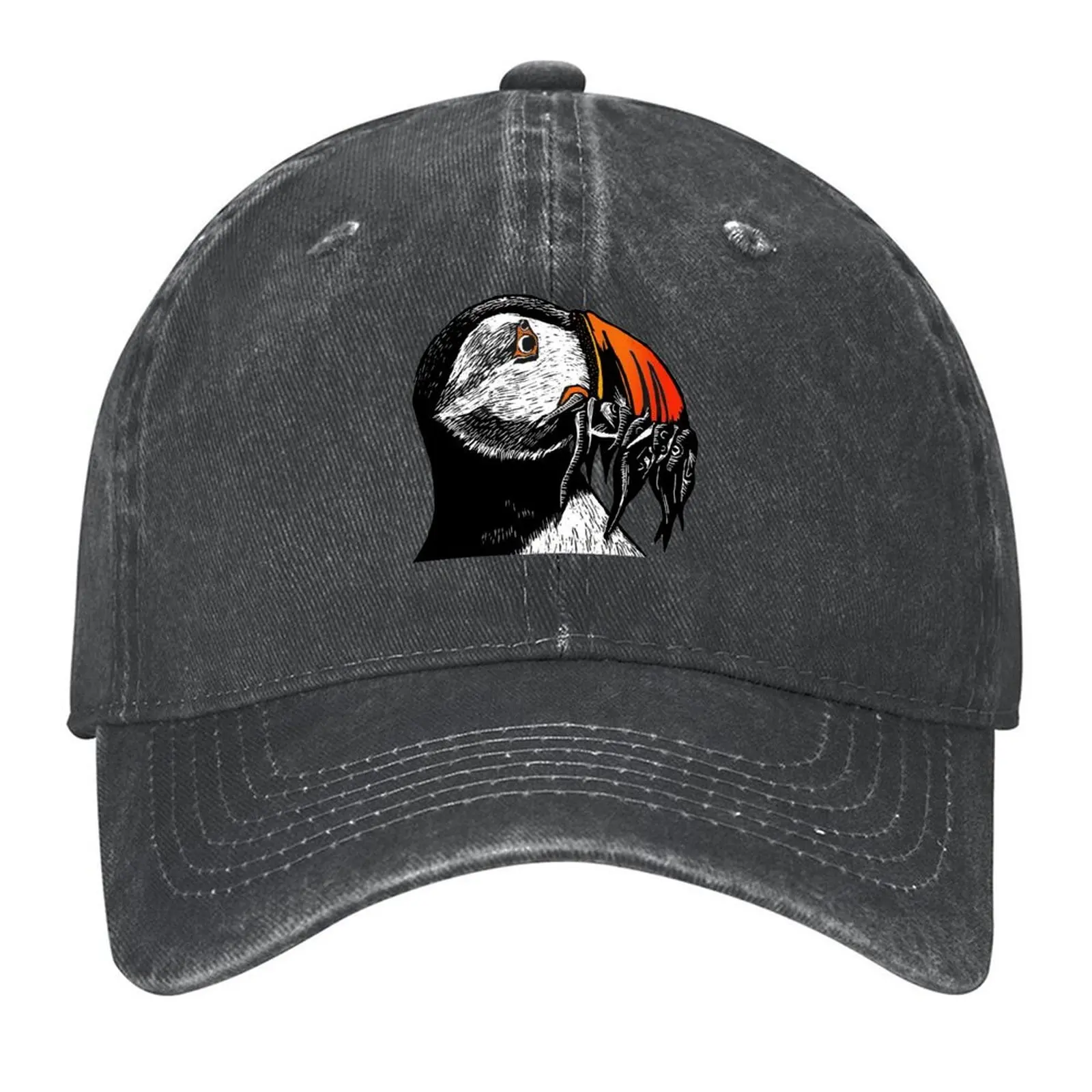 

Puffin head Baseball Cap Sunscreen Golf Wear beach hat Anime Hat Women's Golf Wear Men's