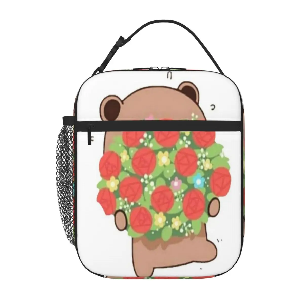Bestselling Dudu Gives Bubu Flowers For Valentine S Day Trendy Neoprene Lunch Bag Diet Meal Packing Kids Lunch Bag