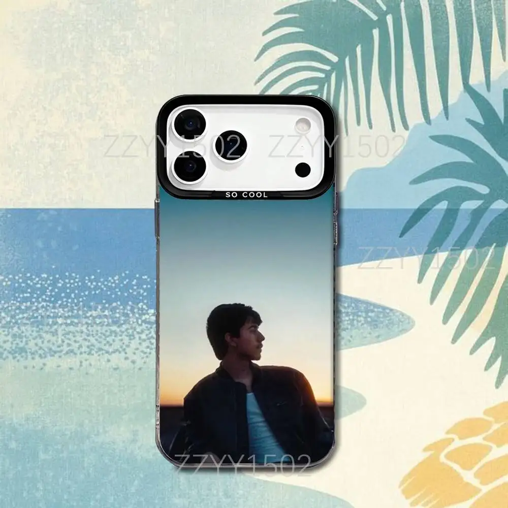 حافظة هاتف I-Ivan C-Cornejo Mirada لهاتف iPhone 17,16,15,14,13,12,X,8,Pro,Max,Plus,SE4,Air, Mini HD Black IMD Matte