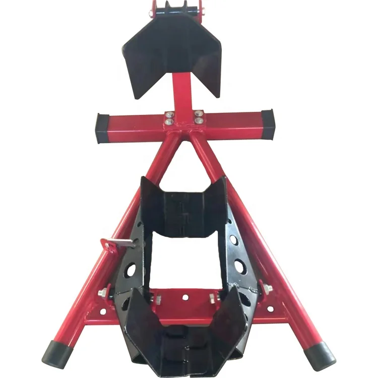 Universal Steel Front Stands With Hardware Motorcycle Paddock Stand / Motorbike Wheel Stand