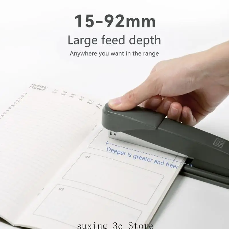 E8BE Metal Stapler Practical Office Stapler 50 Sheets Stapler sem esforço Sprapler Spitler