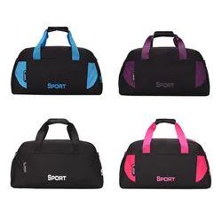 Bolsa de deportes al aire libre para hombres y mujeres, bolso de mano portátil de nailon para entrenamiento en el gimnasio, almacenamiento de viaje, paquete de hombro deportivo