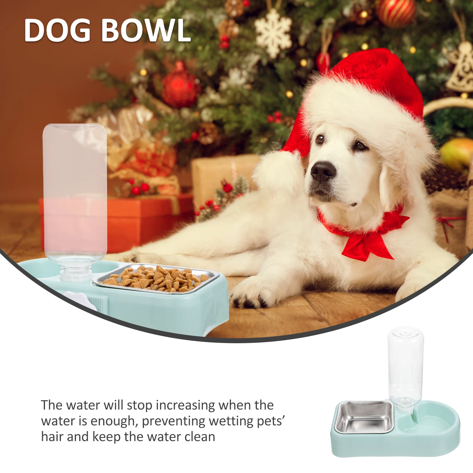 

1 set Automatic Replenishment Pet Bowls Blue Hanging for Cats Dogs Bite Resistant Shatter Proof Safe Detachable