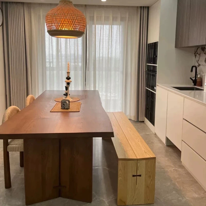 الإقامة المنزلية الرماد الخشب طاولات الطعام تصميم الحد الأدنى الفاخرة طاولات الطعام الحديثة المطبخ فيلا أثاث المنزل ميسا Comedor Ls40cz #2