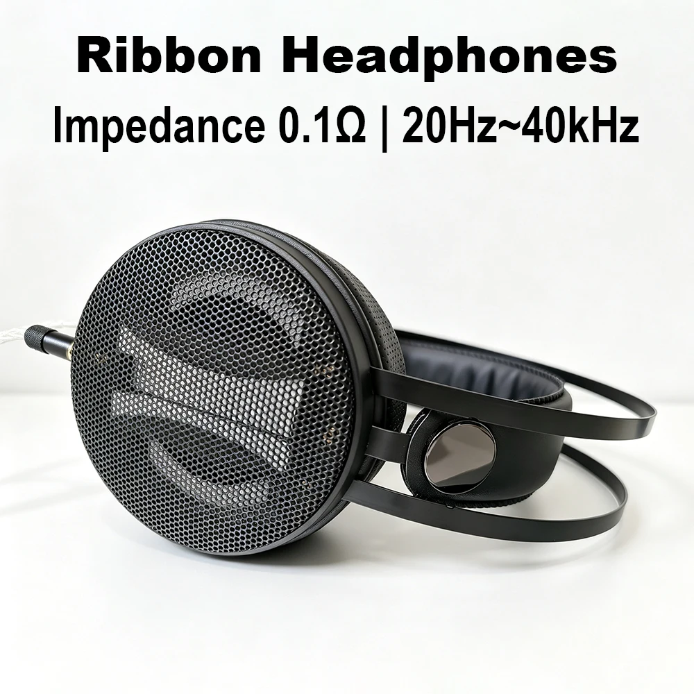 Audiophile Open Back Planar Headphones - Наушники ALLEN Ribbon с проводным подключением,