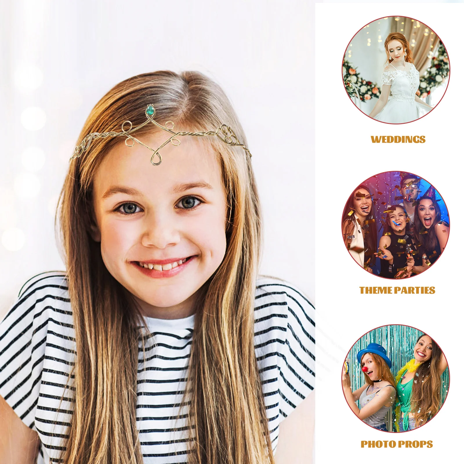 

Vintage Gold Hairb s for Women Lightweight Compact Metal Headb Bridal Hair Accessories Girls Wedding Party Dating