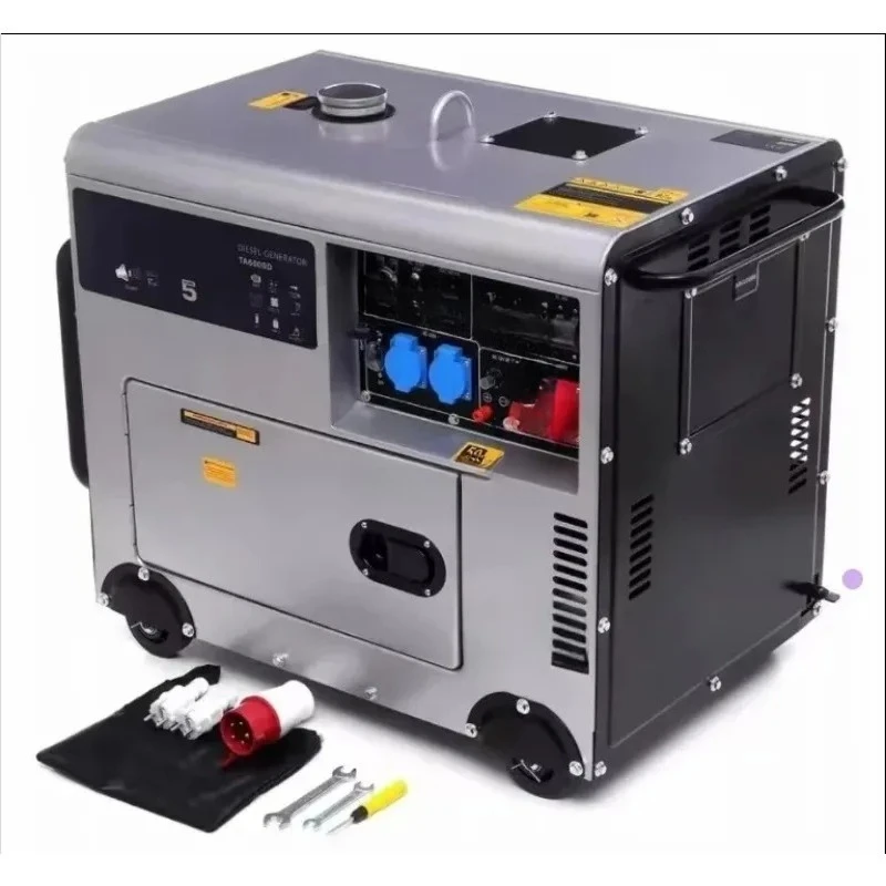 Small household  generator 5KW 15KW all-copper alternator single-phase 110V 220V 60Hz 50Hz frequency silent type