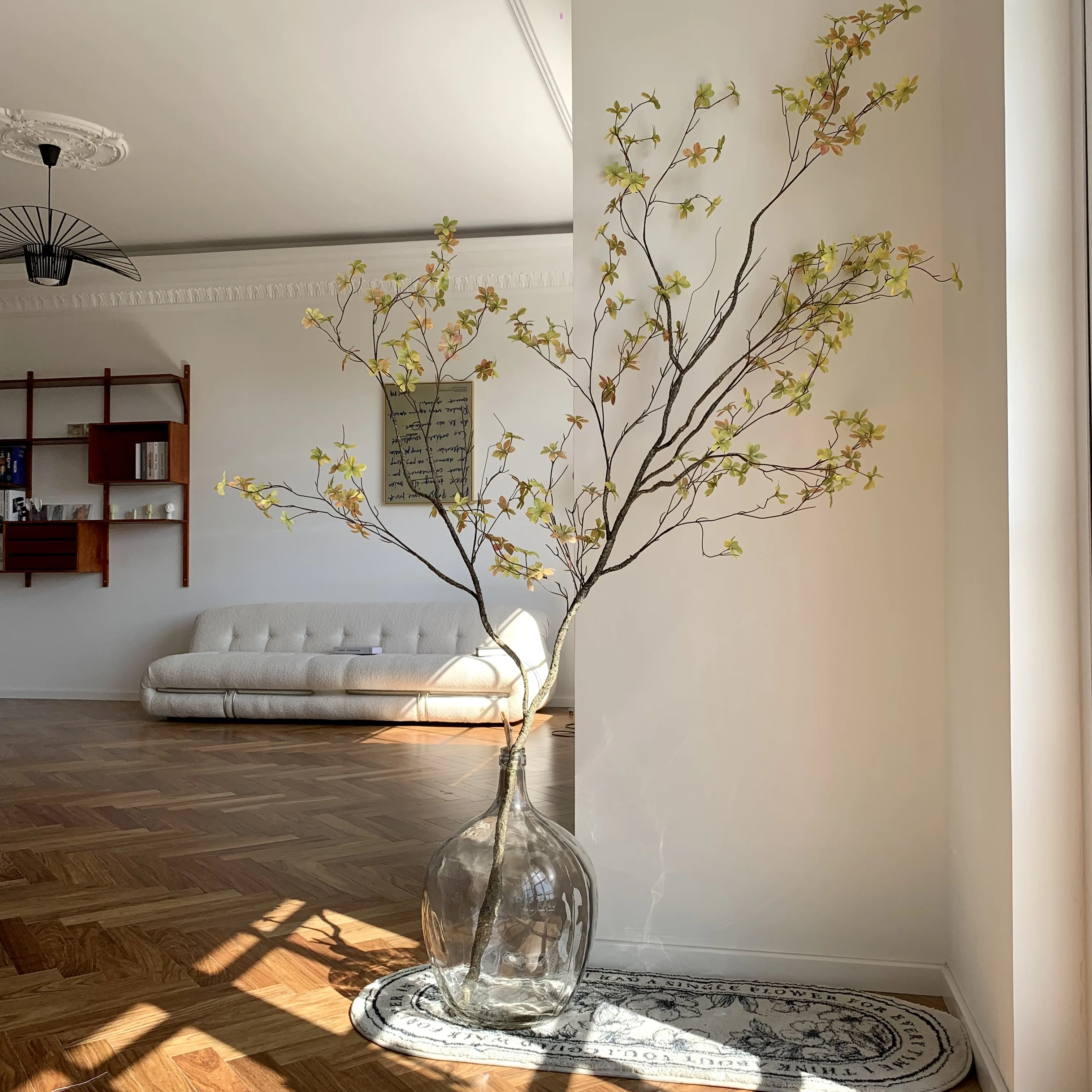 

Simulation plant hanging bell broadcast room bionic fake green plant horse drunk wood large indoor net red bonsai ornaments