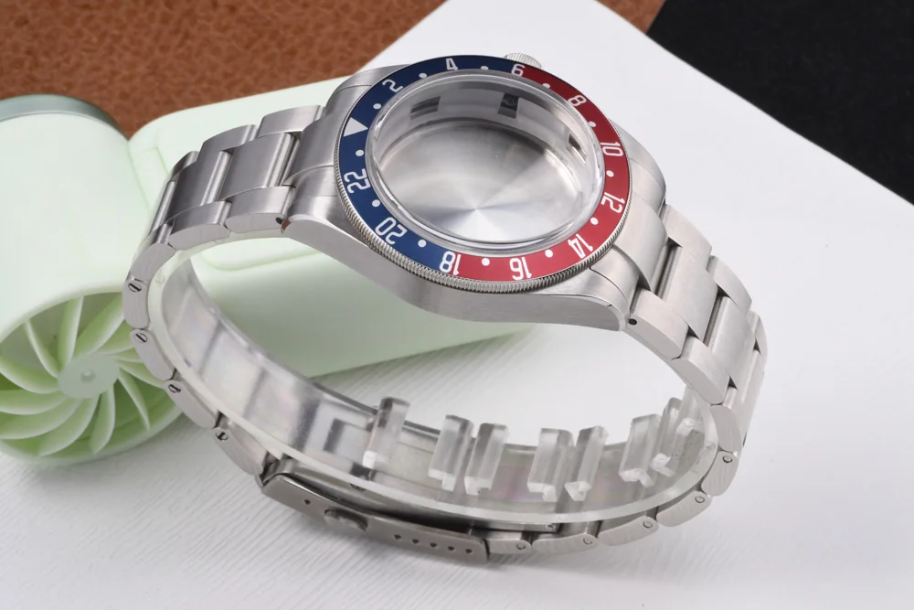 GMT-Uhrengehäuse, 200 m, 31,5 mm Zifferblatt, 316L-Edelstahl, Saphirglas, Taucheruhrengehäuse für NH34-Automatikwerk, Zubehör – Detail 10