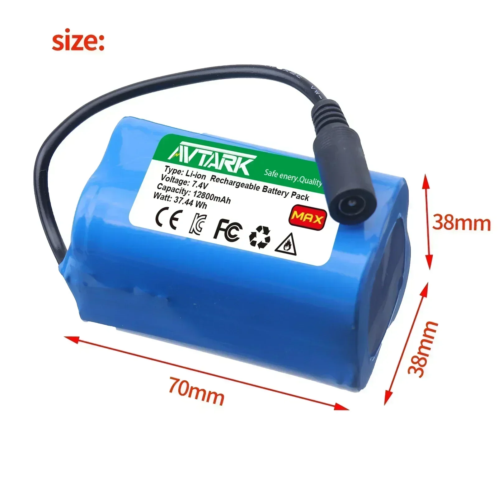 漁船用リモコンバッテリー,7.4v,12800mah,6800mah,t188,t888,2011-5,v007,c18,h18など
