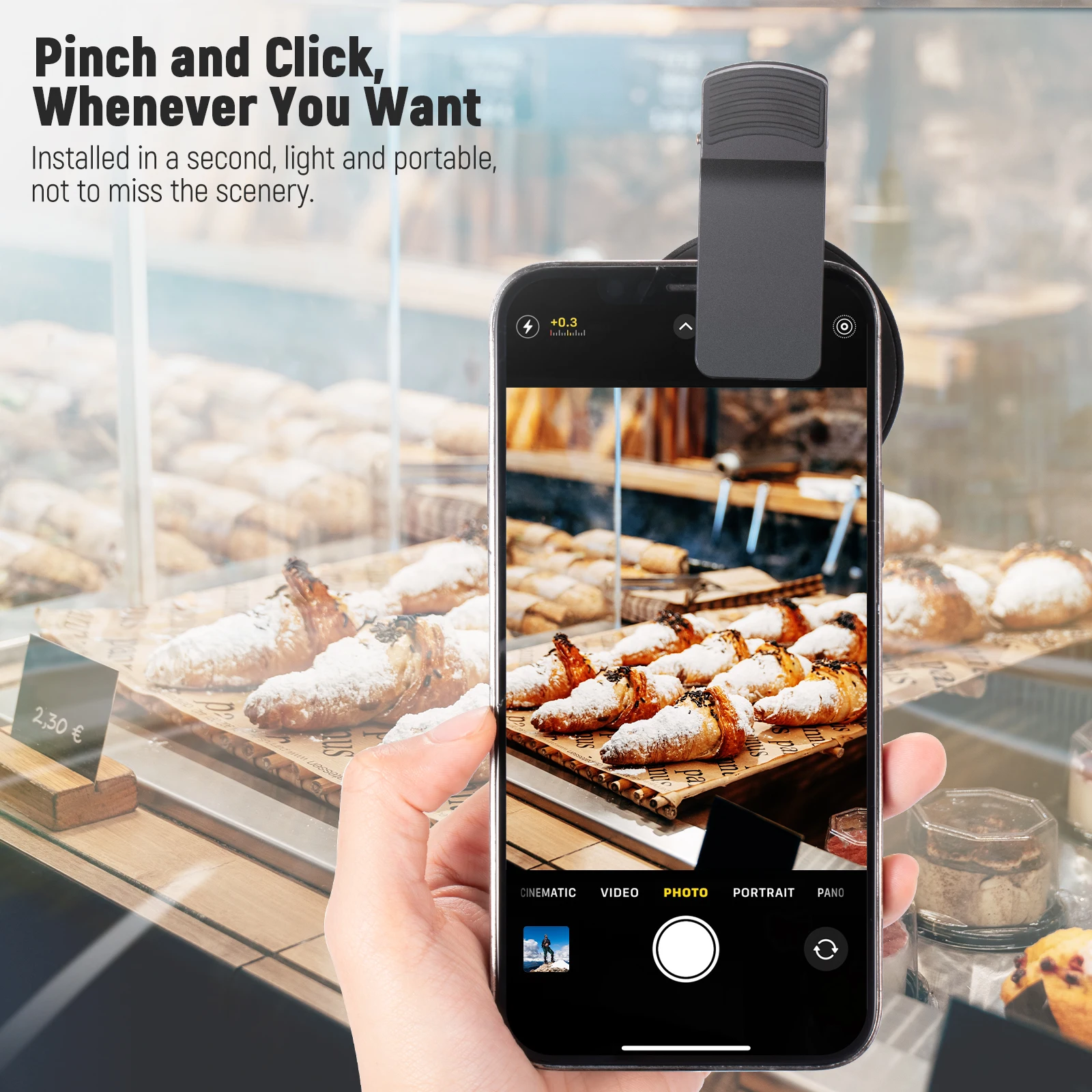 NEEWER 52mm Filtr CPL do telefonu, okrągły filtr polaryzacyjny z klipsem do aparatu iPhone Samsung Android — zdjęcie produktu 6