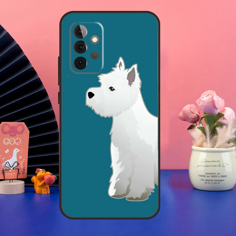 Westie Scottie Scottish Terrier Case For Samsung Galaxy A54 A34 A24 A14 A73 A53 A33 A23 A13 A52 A32 A22 A12 A51 A71 Cover