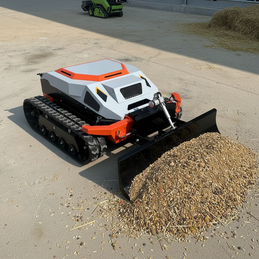 

Tracked Remote Control Lawn Mower Crawler All Terrain Grass Cutter for Farm Garden Yard