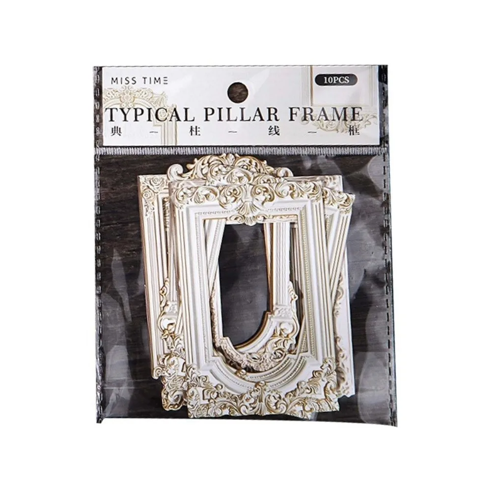 

Набор винтажных наклеек для фоторамок с рельефной текстурой, креативные карточки-коллажи, портативные, многофункциональные