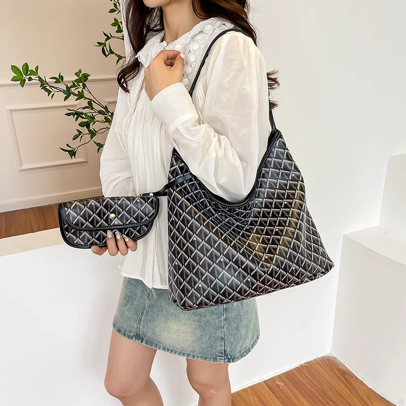 Tote Large Capacity Bag Trendy Retro Versatile New Underarm Letter Bag Shopping Handbag Shoulder Bag сумка женская bolsos