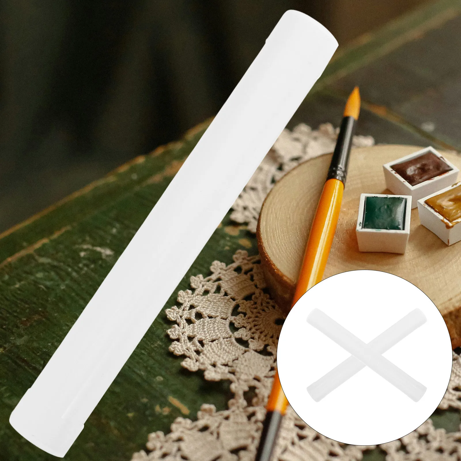 

5pcs Pvc Poster Holder Tube Large Waterproof Document Storage Tube For Artwork Transport Travel Organizer Accessory